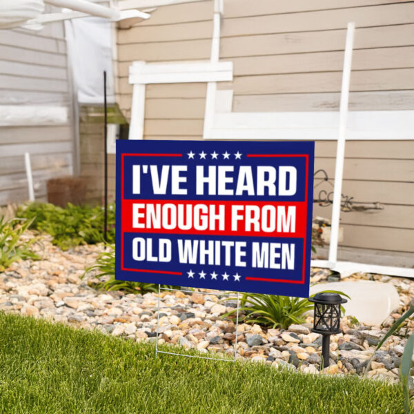 Anti-Trump Sign, Old White Men Resist Yard Sign