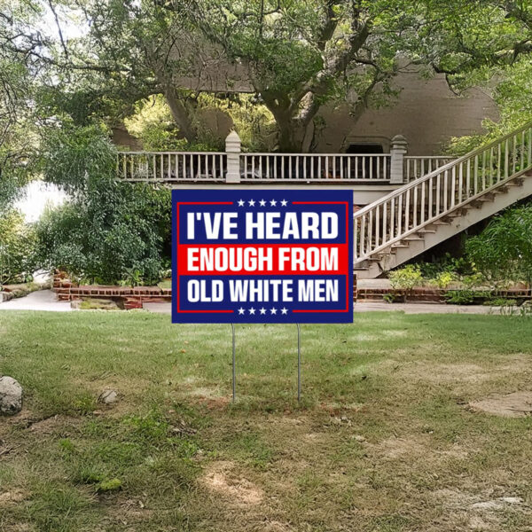 Anti-Trump Sign, Old White Men Resist Yard Sign