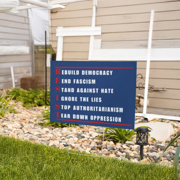 Bold Social Justice Decor, Resist Yard Sign