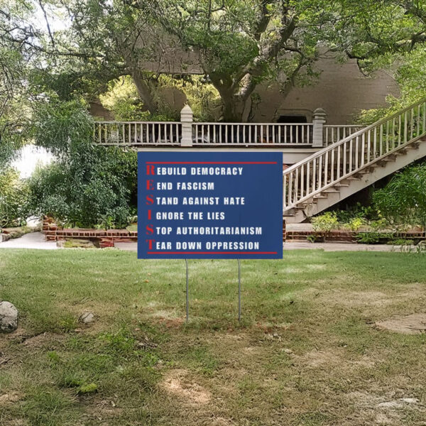 Bold Social Justice Decor, Resist Yard Sign