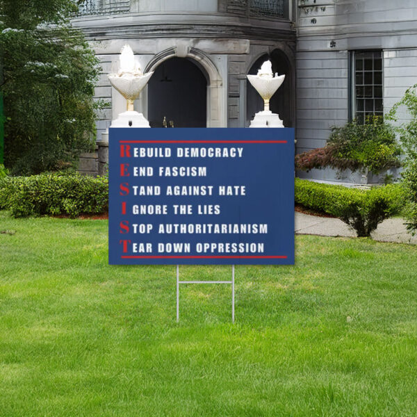 Bold Social Justice Decor, Resist Yard Sign