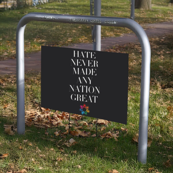 Political Yard Sign, Anti Trump Protest Sign