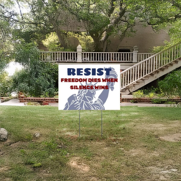 RESIST Yard Sign, Anti Trump Yard Sign