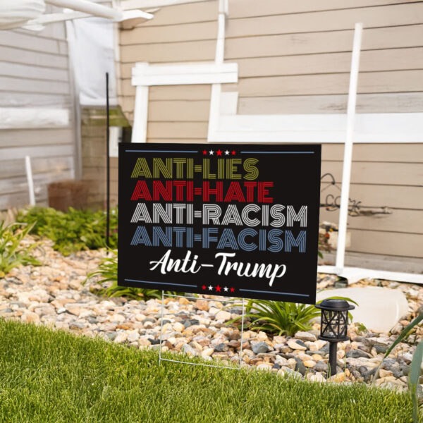 Resistance Yard Sign, Anti-Trump Sign, Resist Racism, Resist Fascism Yard Sign