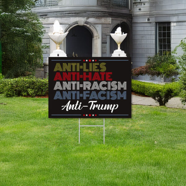 Resistance Yard Sign, Anti-Trump Sign, Resist Racism, Resist Fascism Yard Sign