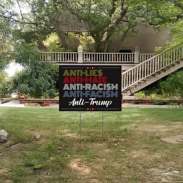 Resistance Yard Sign, Anti-Trump Sign, Resist Racism, Resist Fascism Yard Sign