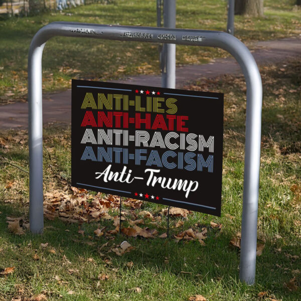 Resistance Yard Sign, Anti-Trump Sign, Resist Racism, Resist Fascism Yard Sign