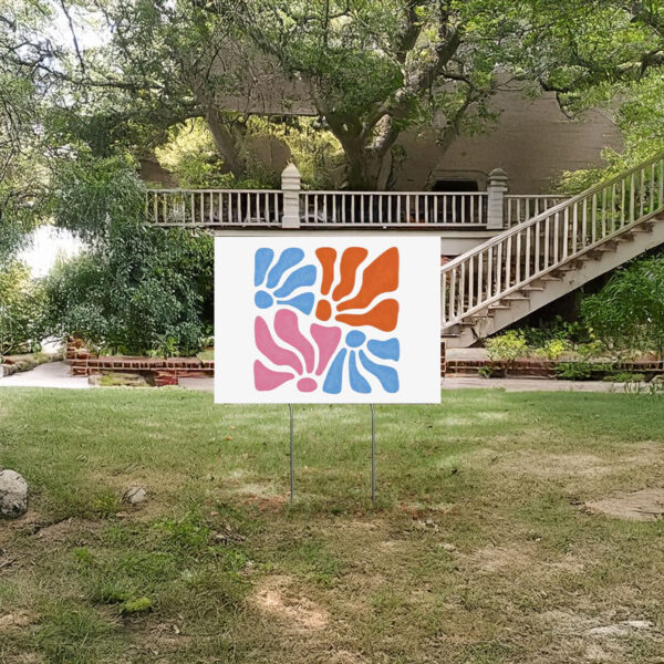 Subtle Anti Trump, F- Donald Trump Flowers Yard Sign