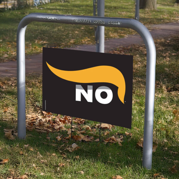 The original 'No Trump' logo Yard Sign